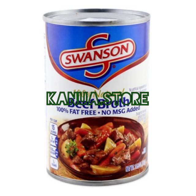 

swanson beef broth 100% natural 411gr kaldu sapi impor produk original