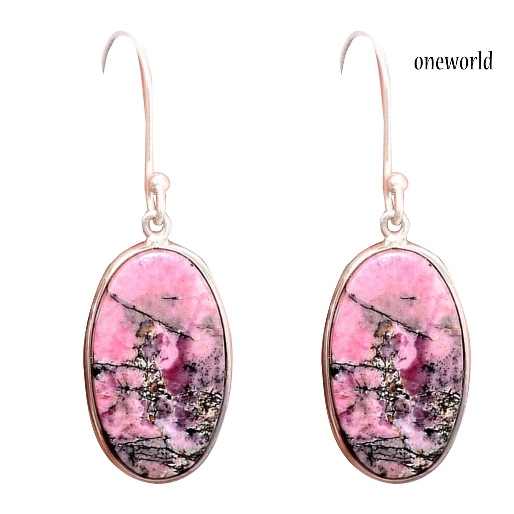 OW# 1 Pair Hook Earrings Skin-friendly Rust-proof Alloy Fashion Jewelry Women Earrings for Girl