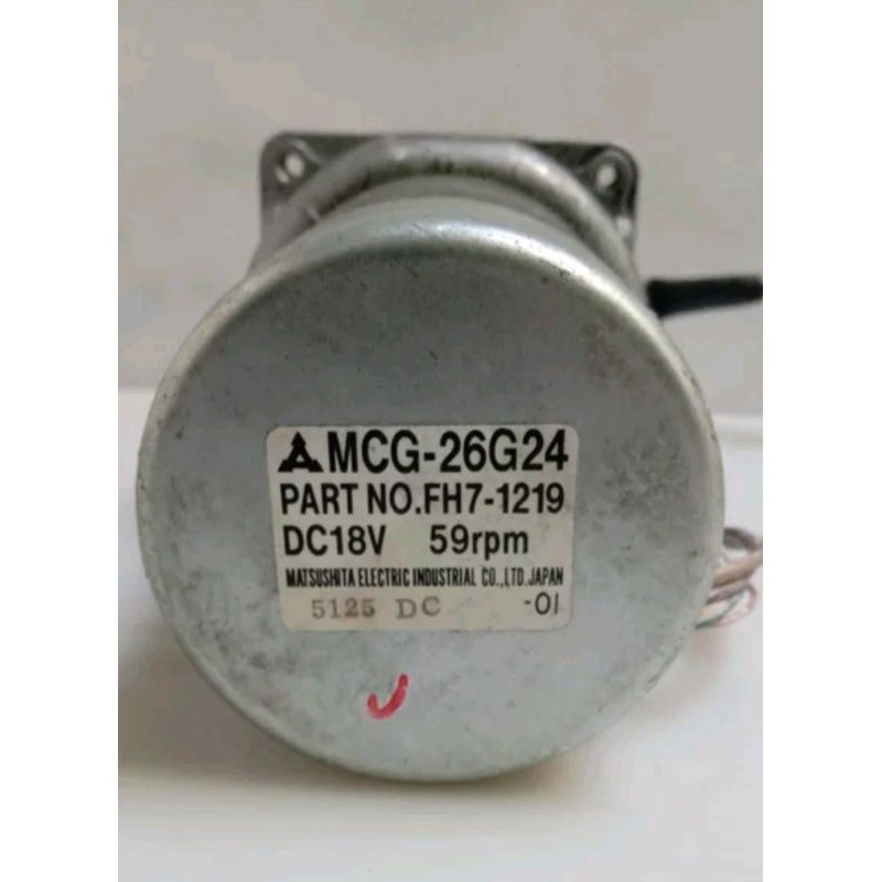 Japan Matsushita Dc Gearbox Motor MCG-26G24 DC 18V 59Rpm