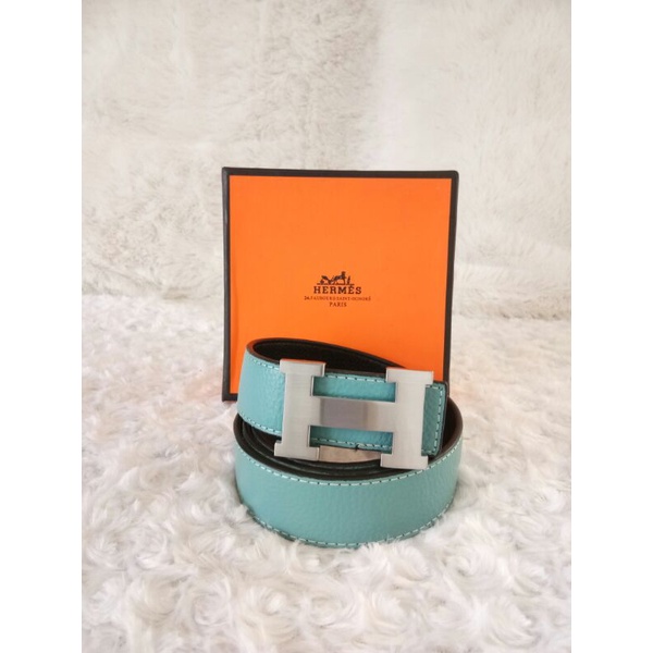 PRELOVED HERMES BELT BLUE JEANS