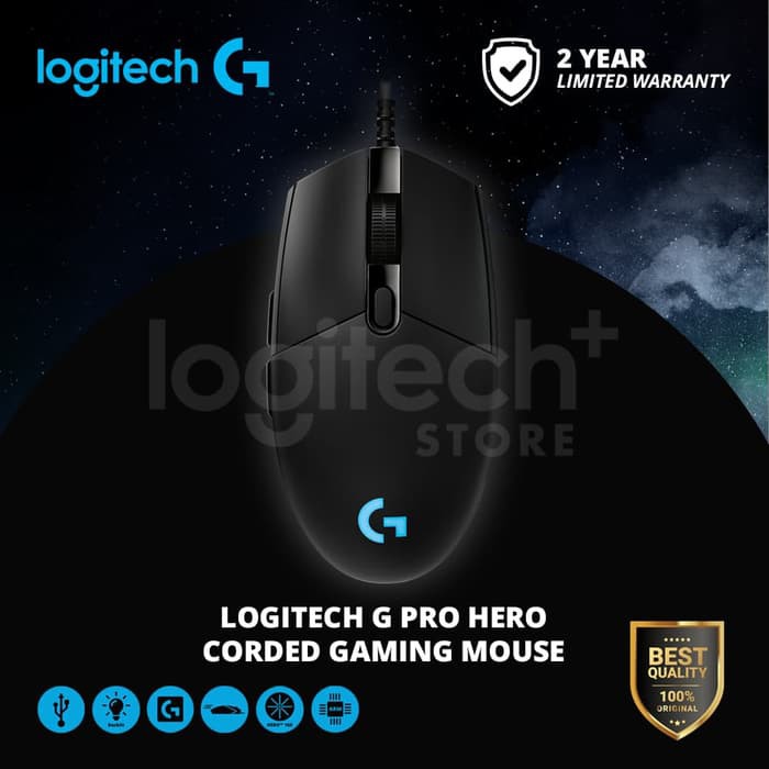 Mouse Gaming Logitech G Pro Hero Corded