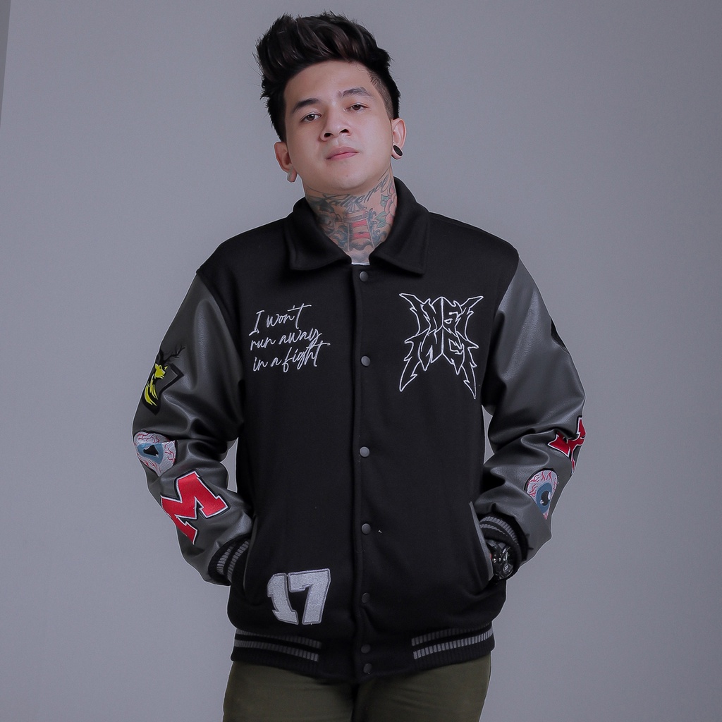 JAKET VARSITY ORIGINAL BY INSTINCT SKULL DEVIL