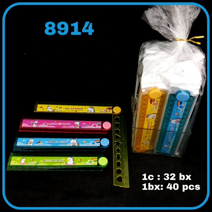 

SOS Penggaris seri 15-30cm / Penggaris Lipat - 8914, Bebas