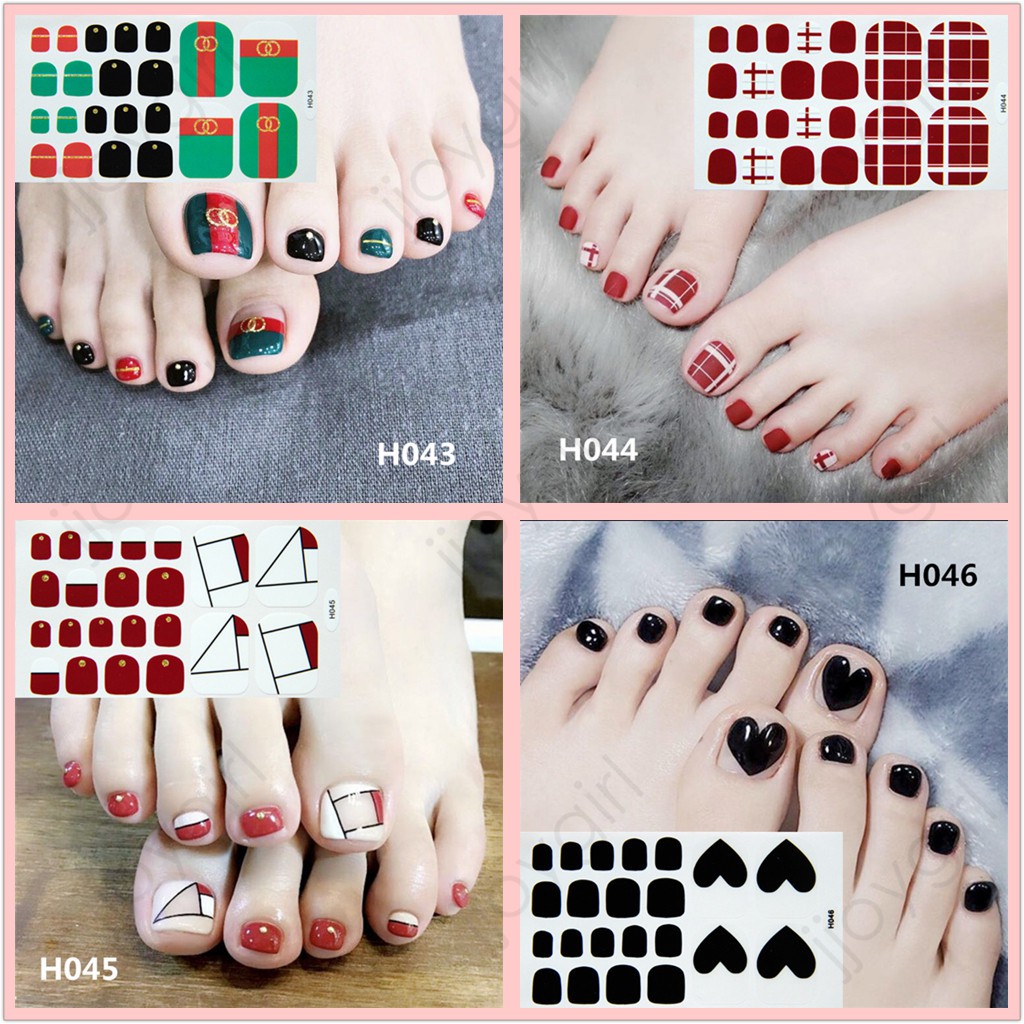 &lt;Jjoygirl&gt;H Nail sticker motif / sticker kuku / stiker kuku / nail stiker glitter / stripes design