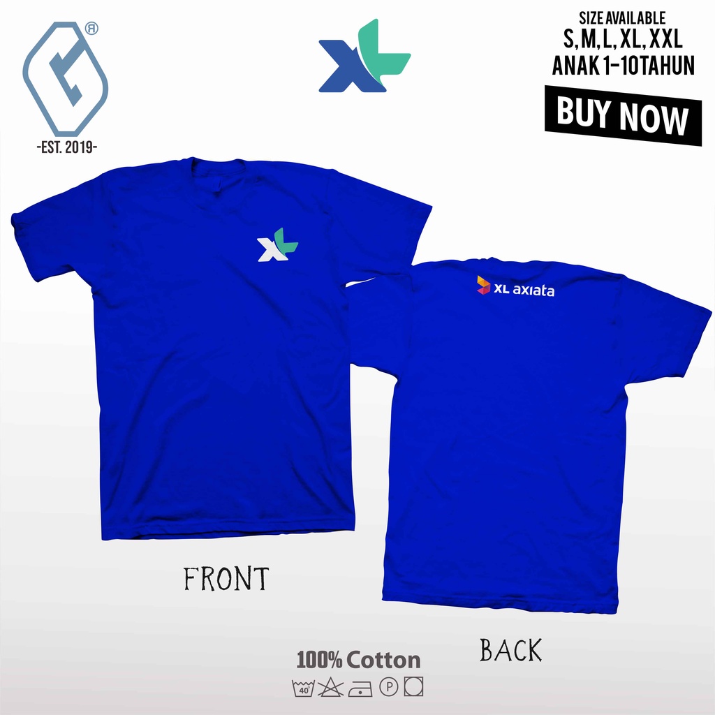 kaos distro XL axiata / baju provider XL axiata