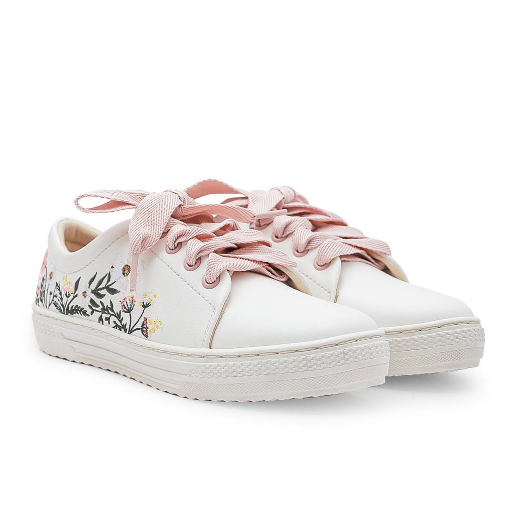 KHK by Khakikakiku Daisy Embroidery Sneakers