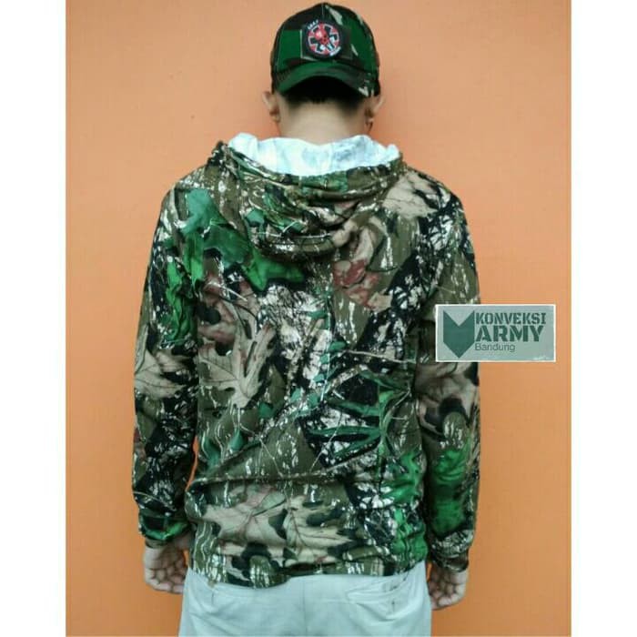 Kaos camo hunting lengan panjang hoodies