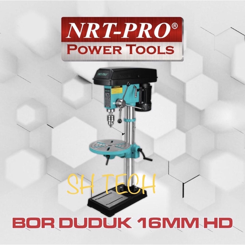 MESIN BOR DUDUK NRT PRO 16 MM BENCH DRILL 16MM KOREA TECHNOLOGY