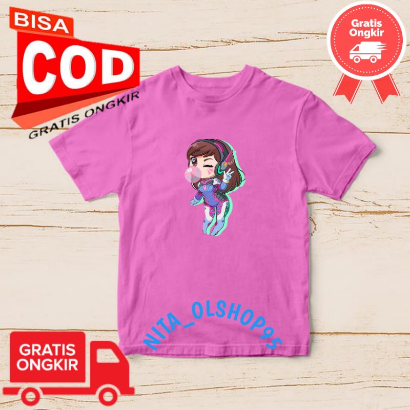 baju anak kartu, baju anak lucu, baju anak karakter robot girl