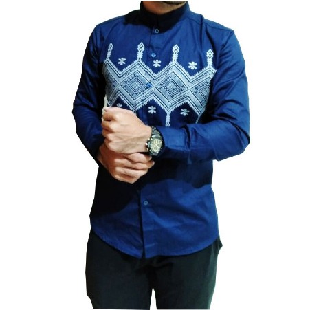 BAJU KEMEJA KOKO PRIA SLIM FIT MEWAH MODERN KOKO SLIMFIT COLIN DION DK 27
