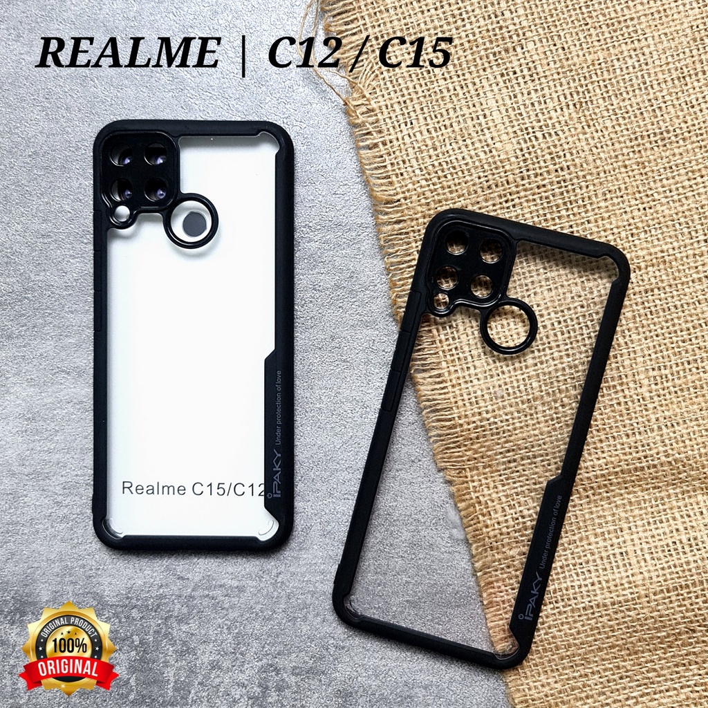 REALME C2 A1K REALME C11 REALME C12 C15 C25 REALME 3 PRO REALME 5 5i 5S C3 - IPAKY Soft Case Bumper Transparent Clear