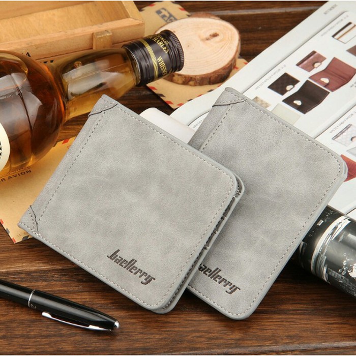 Canvas Dompet Laki-Laki Bagian Pendek Muda Multi-Card Posisi Sede NP445   Laki Anak Muda Casual Sty