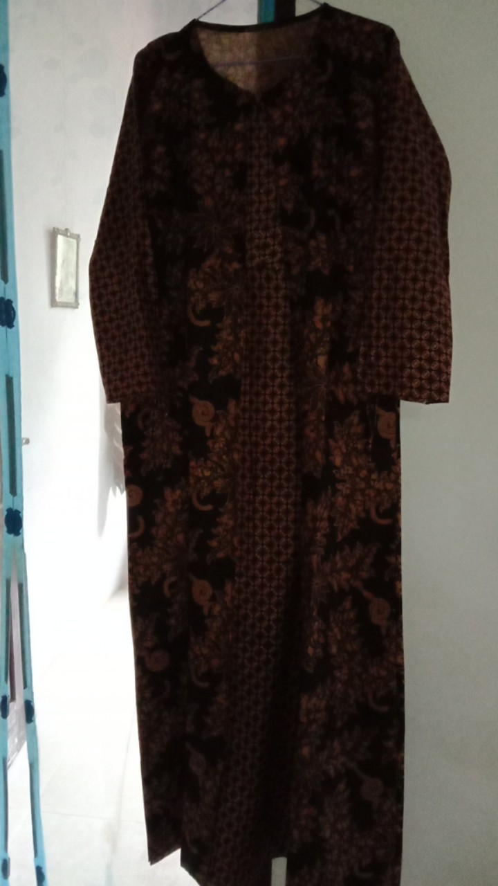 Gamis Batik Jumbo Manggar, Padi,sekar,cantik,kubis,kipas,daun,kupu,nadine,kawung,bisa Cod Shopee