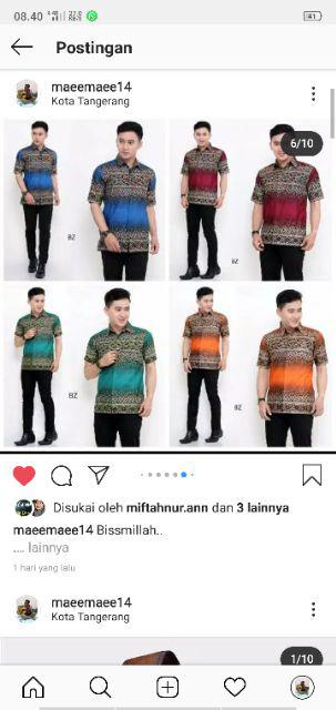 Kemejabatikpria/batikpria/batikcowok/bajubatik/pakaianbatik/batikpekalongan/batik Oval Litle