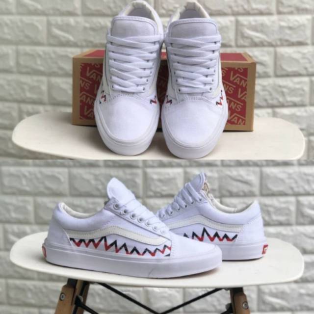 vans x bape sharktooth