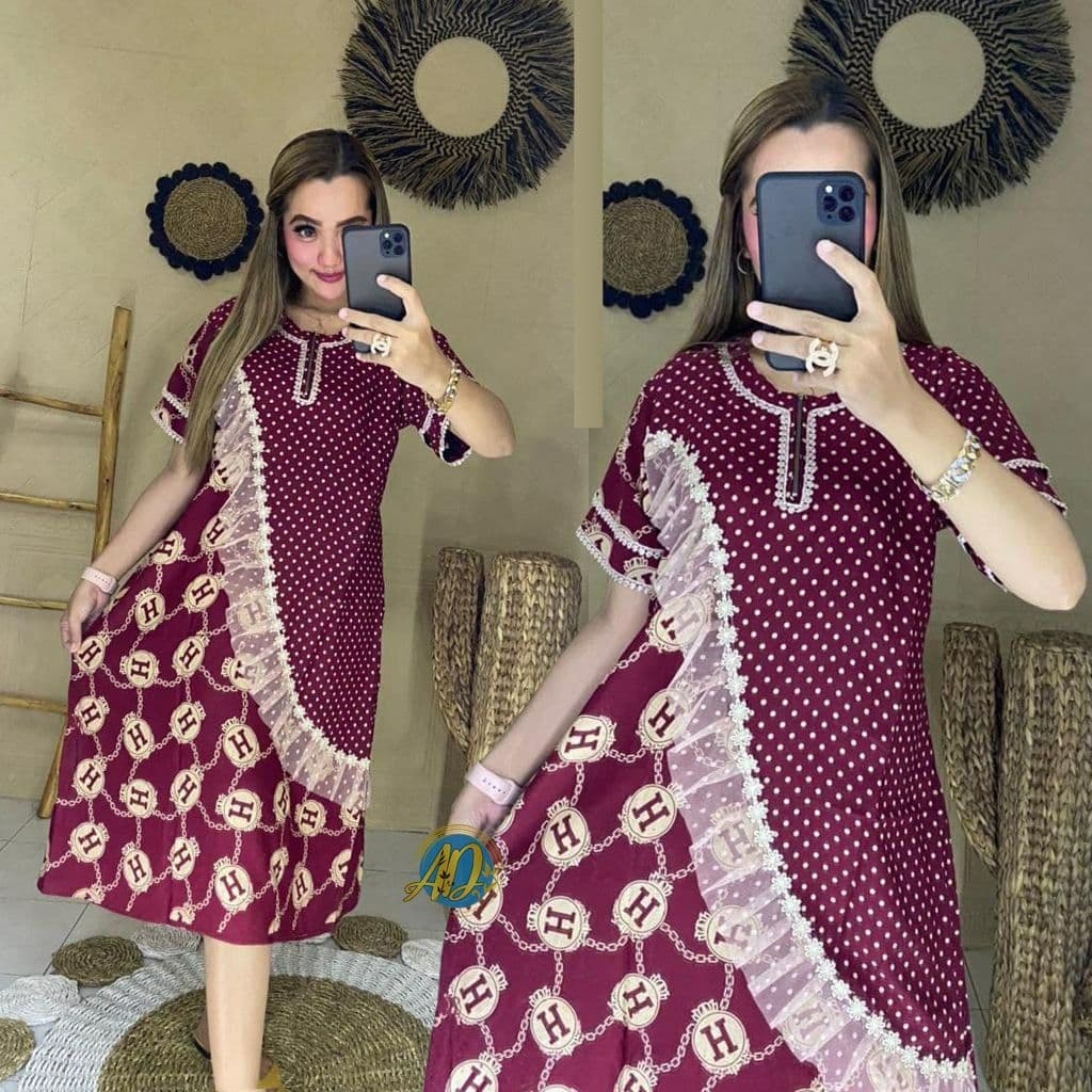 Teby Daster Arab Muat Sampai BB 75Kg / Busui Resleting Depan / Ld 110cm Bahan Rayon Super Gride A+