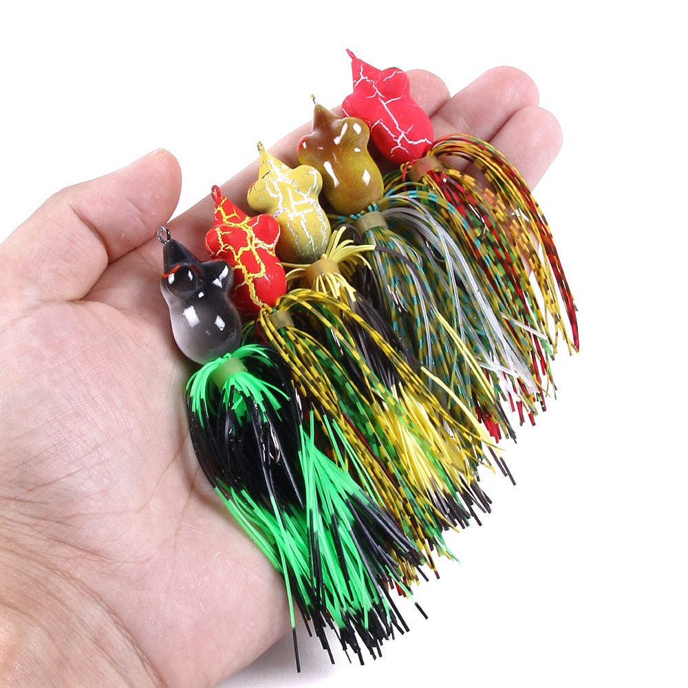 HENGJIA New 1Pcs Frog Umpan Pancing 3/4/5cm Swimbait Fishing Lure Ikan Bass Bait Kail Outdoor Tackle