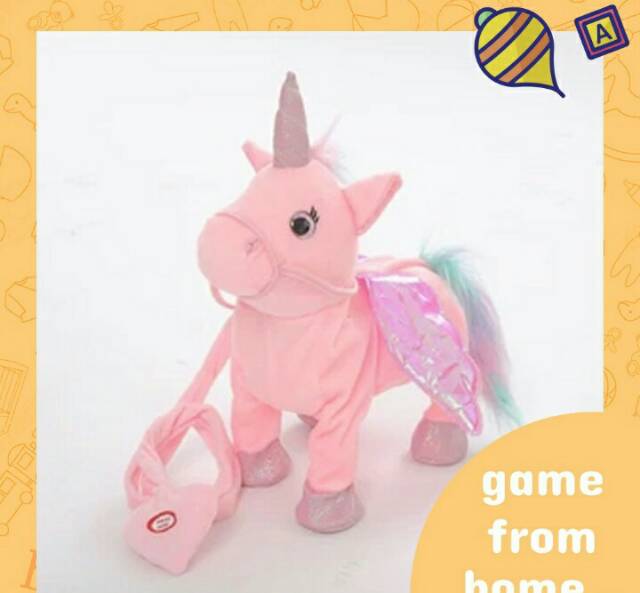 Boneka unicorn goyang