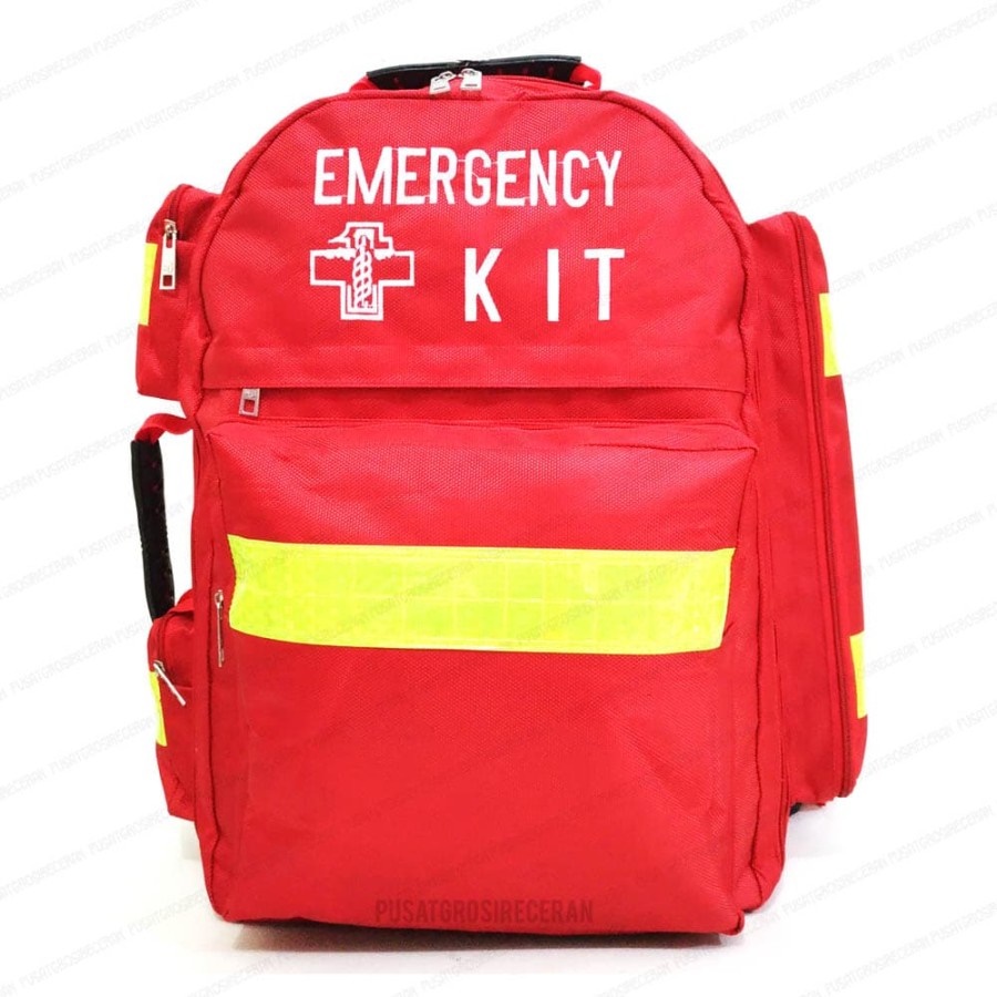 Emergency Kit Bag Merah Tas Perlengkapan Medis Tas P3K SAR First Aid