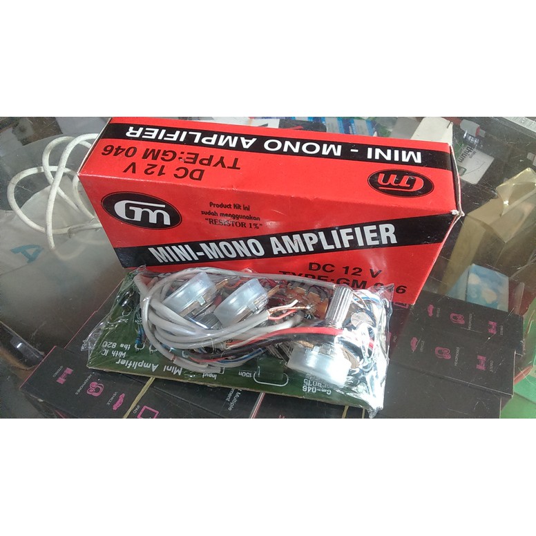 KIT POWER MINI MONO AMPLIFIER GM 046 12V SUARA MANTAB
