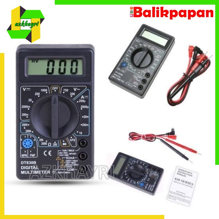 Digital Multimeter Avometer Multitester LCD Alat Pengukur Arus Listrik