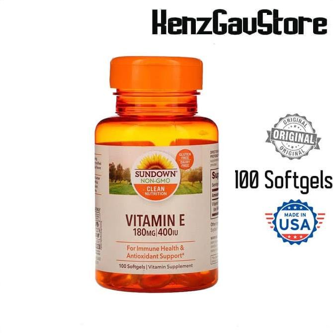 VITAMIN E 400 IU / Vitamin E 400iu 180 mg Sundown Naturals 100 softgel Lc