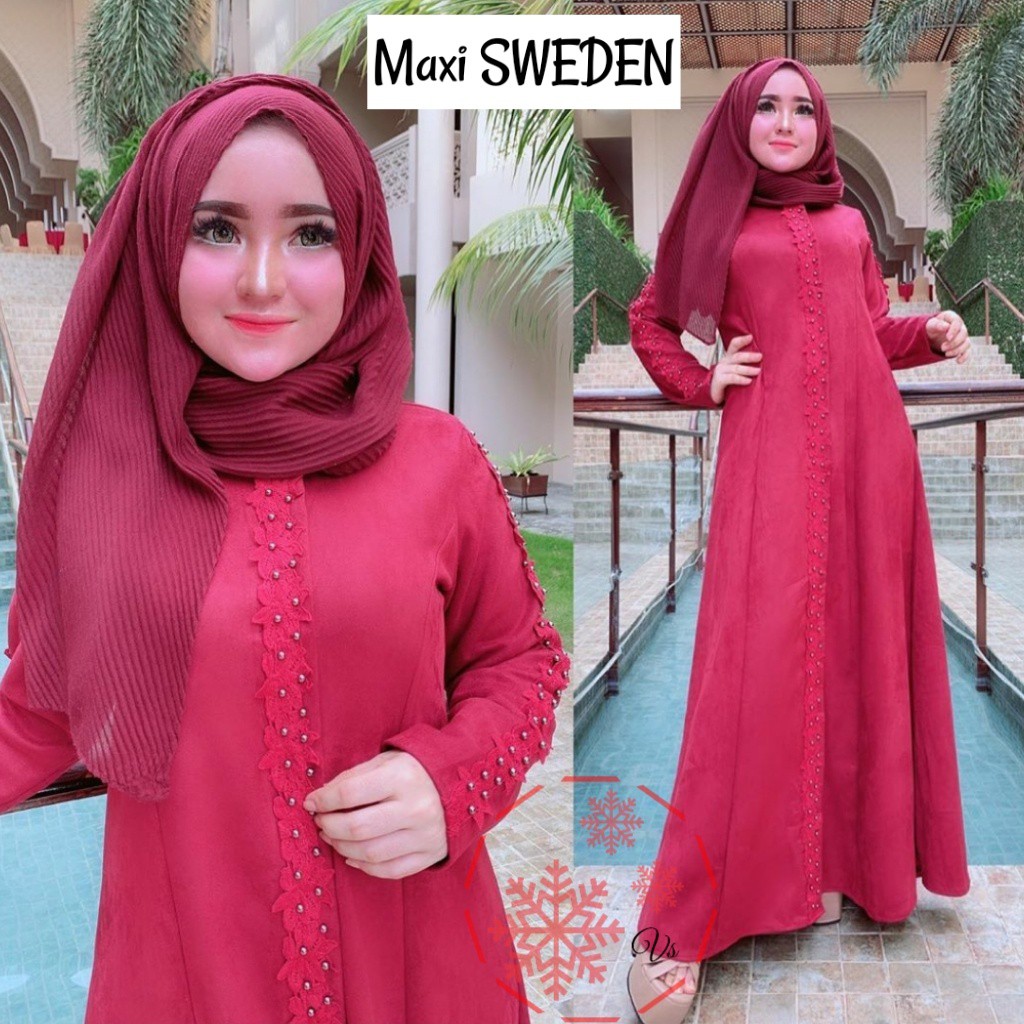 MAXI LUXMOTE / SWEDEN vV / LUXMOTE BUSANA FASHION HIJAB / PAKAIAN WANITA KONDANGAN / BAJU PESTA HIJAB