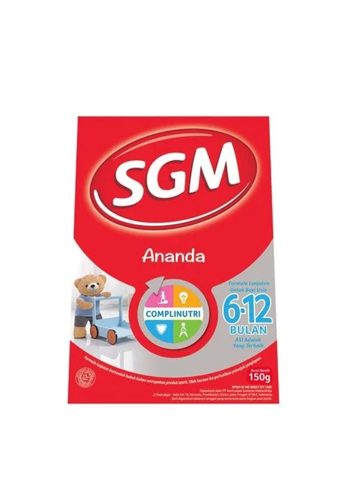 

SGM Ananda 6-12 Bulan 150gr - Susu Formula Anak