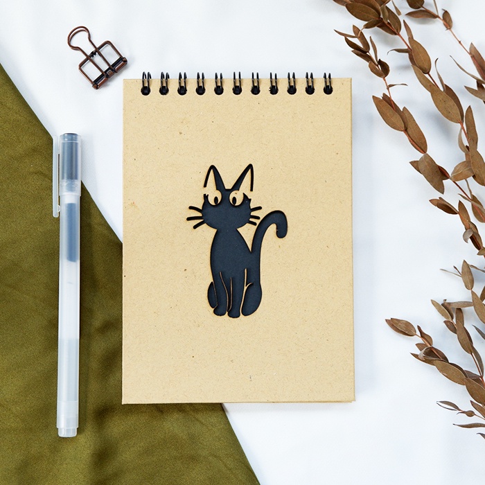 

Otterspace Studio | Jiji Cat 2 Ring Notebook - Studio Ghibli Kiki's Delivery Service