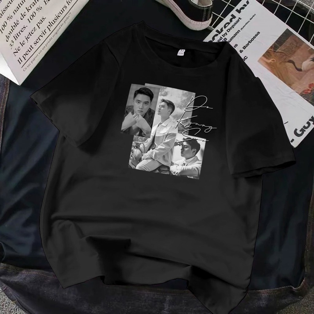 Pretty Savage- Kaos Oversize EXO Do Kyung Soo Photo Grey