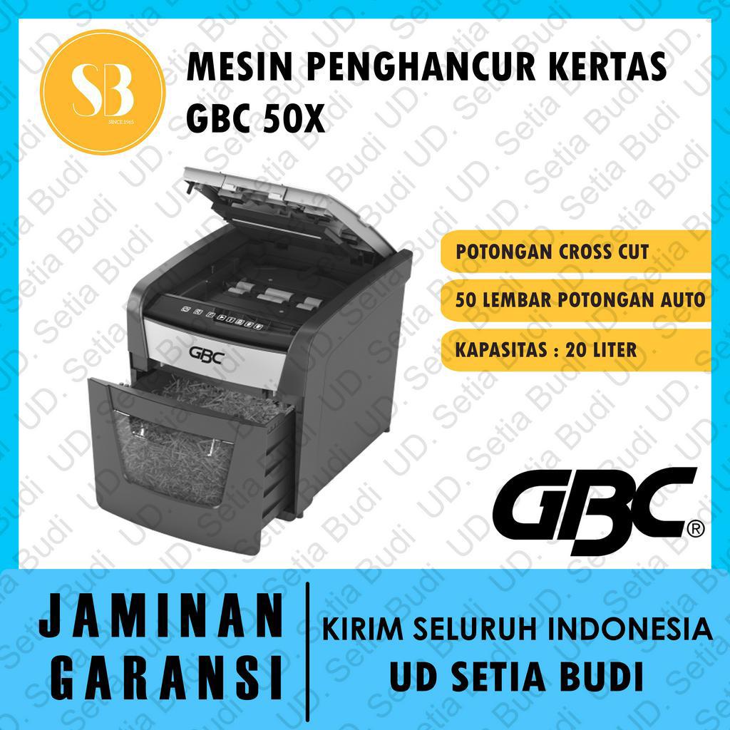 Mesin Penghancur Kertas Paper Shredder GBC Shredmaster Auto+ 50x