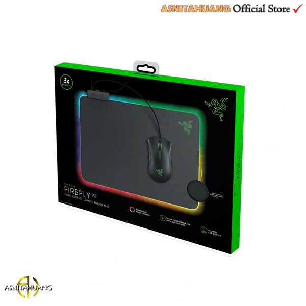 Razer Firefly V2 Hard RGB Mouse Pad Micro-textured Surface Mouse Mat