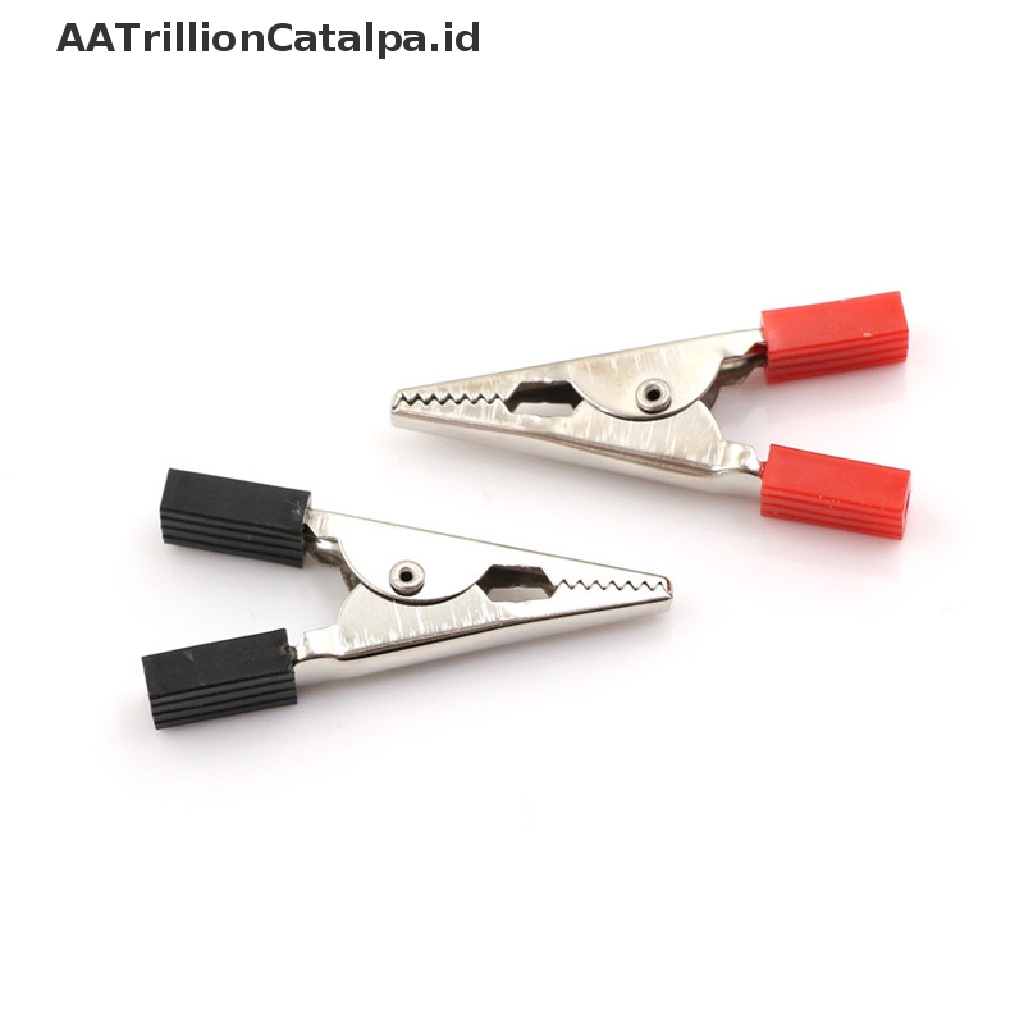 Aatrillioncatalpa 5Pcs Klip Buaya 50mm Bahan Metal Dengan Gagang Plastik