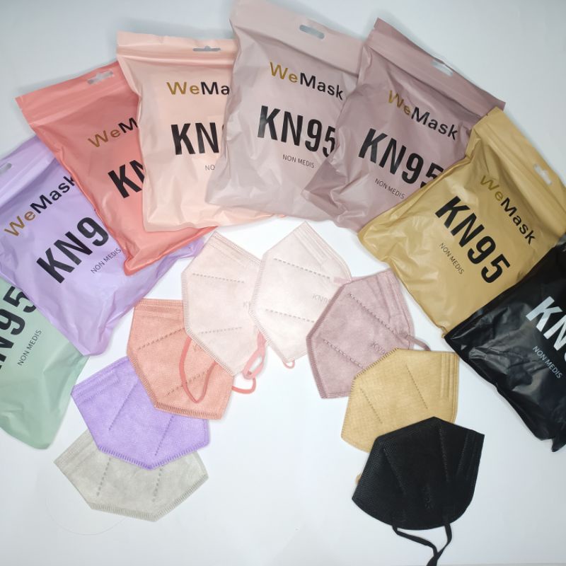 Masker KN95 Warna WeMask Tali Senada 5 PLY