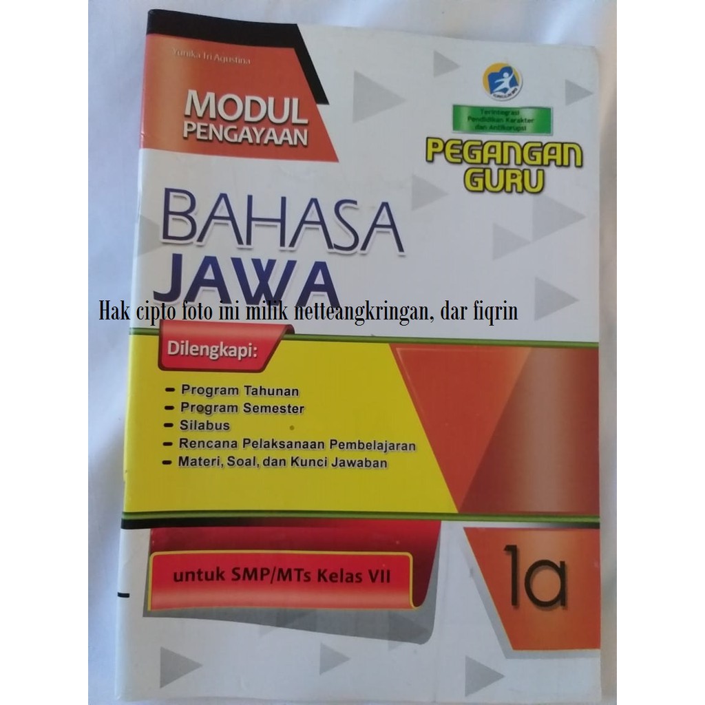 Buku Pegangan Guru Smp K13 Bahasa Jawa Semester 1 Kelas 7 8 9 Revisi 2017 2018 Shopee Indonesia