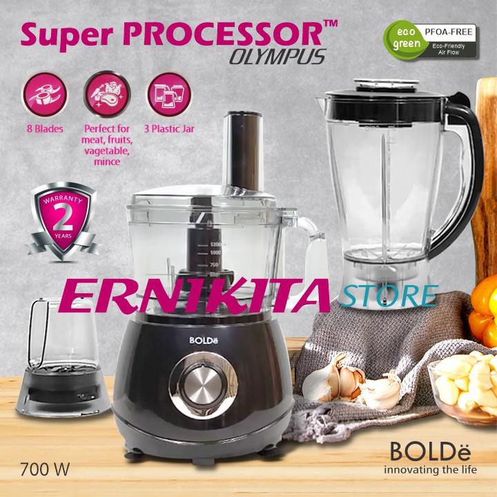 BOLDe SUPER FOOD PROCESSOR OLYMPUS 23 IN 1 - Pengolah Makanan