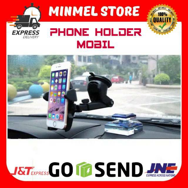 HOLDER HP MOBIL CAR HOLDER 360 DEGREE ROTATION CAR HOLDER SMARTPHONE TEMPAT DUDUKAN TARUH HP PHONE HOLDER