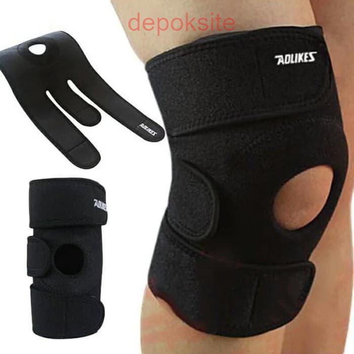 Original Kneepad Adlikes 3Strap Adjustable 7616 Aolikes Pelindung Deker Lutut Knee Pad Knee Support