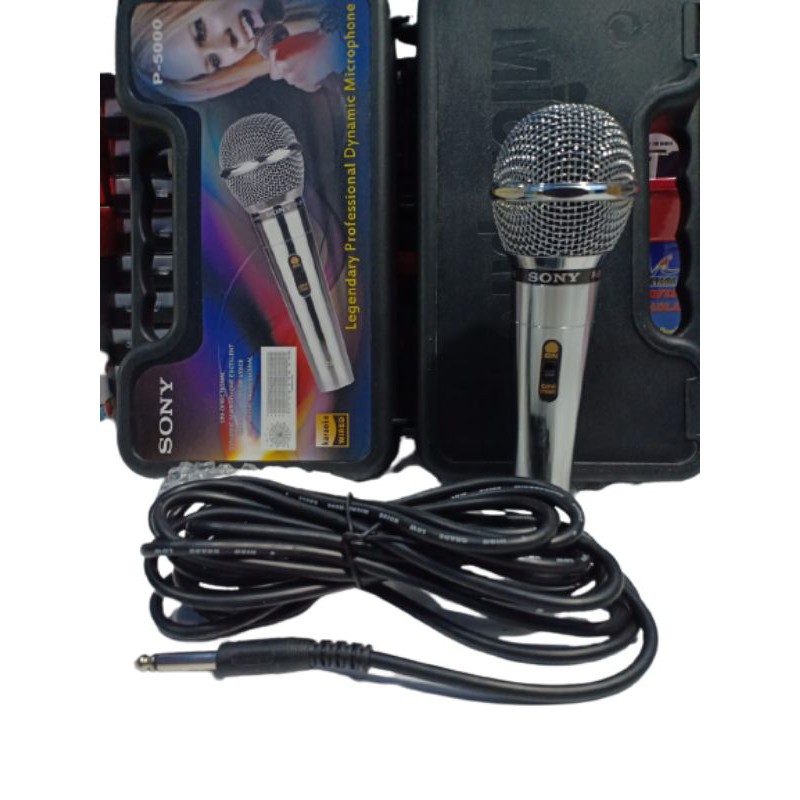 MIC KABEL SONY // KENWOOD // YAMAHA P5000 // MICROPHONE VOCAL TERBAIK PROFESSIONAL P 5000