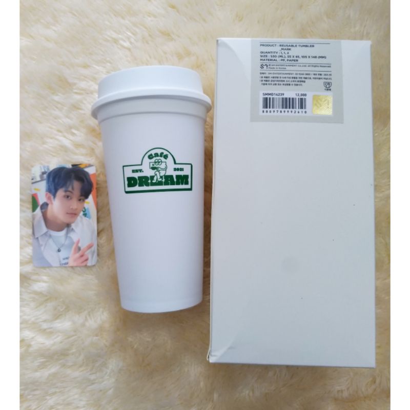 MD CAFE 7 DREAM TUMBLER REUSABLE COLD CUP MARK PHOTOCARD PC NCT DREAM MERCH GOODS MERCHANDISE