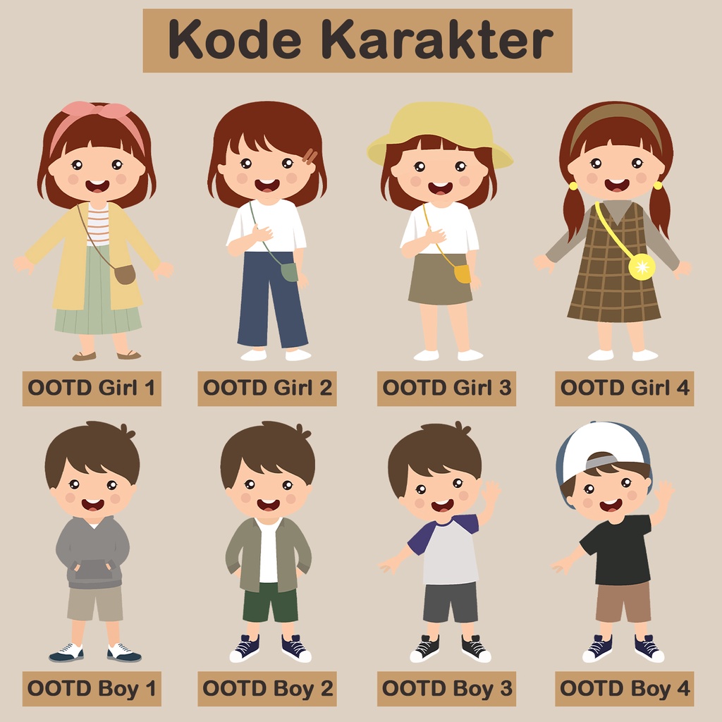 Kaos Custom Karakter Desain Terbaru Sangat Menarik Anak 1-12 Tahun Unisex