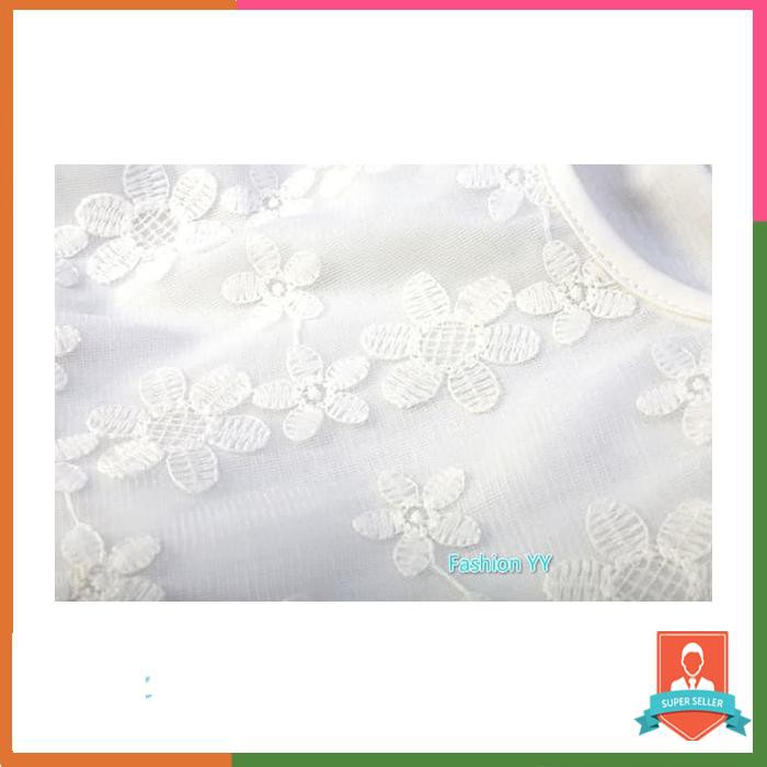 GAUN PESTA ANAK MEWAH PUTIH 4,6.8.10 TAHUN / BAJU PESTA ANAK PUTIH - 3