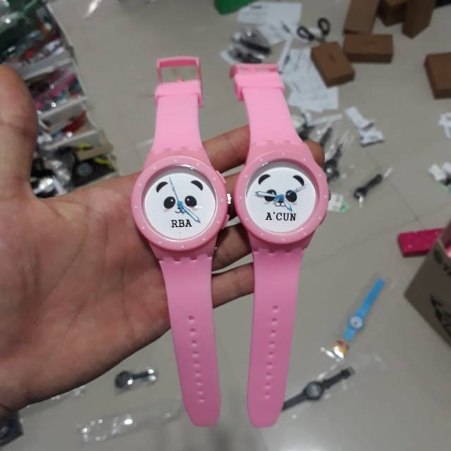 JAM TANGAN CUSTOM RUBBER SUPER KECE