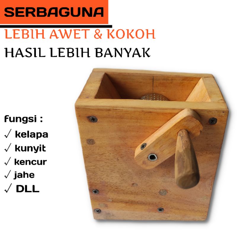 PROMO PARUTAN SERUTAN  MANUAL UNTUK KELAPA/KUNYIT/JAHE/WORTEL DARI KAYU