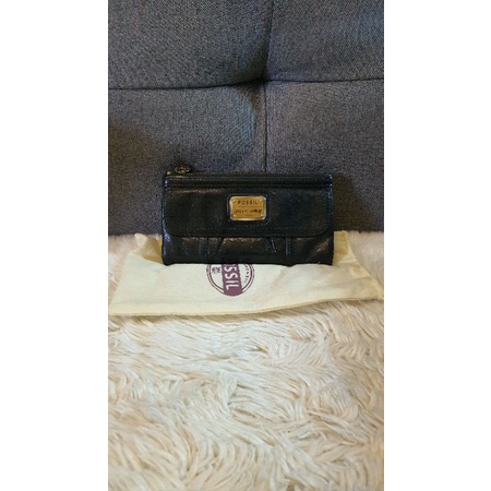 Dompet Fossil emory black (SOLD)