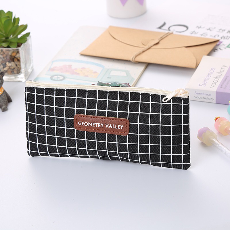 Tempat Kotak Pensil Pencil Case Motif Lucu Mini Geometry Valley Stationary Stationery Alat Tulis Sekolah Kantor GMALL ST0016-5