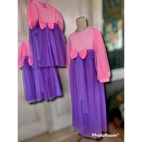 gamis anak perempuan baju muslim lebaran tutu dress