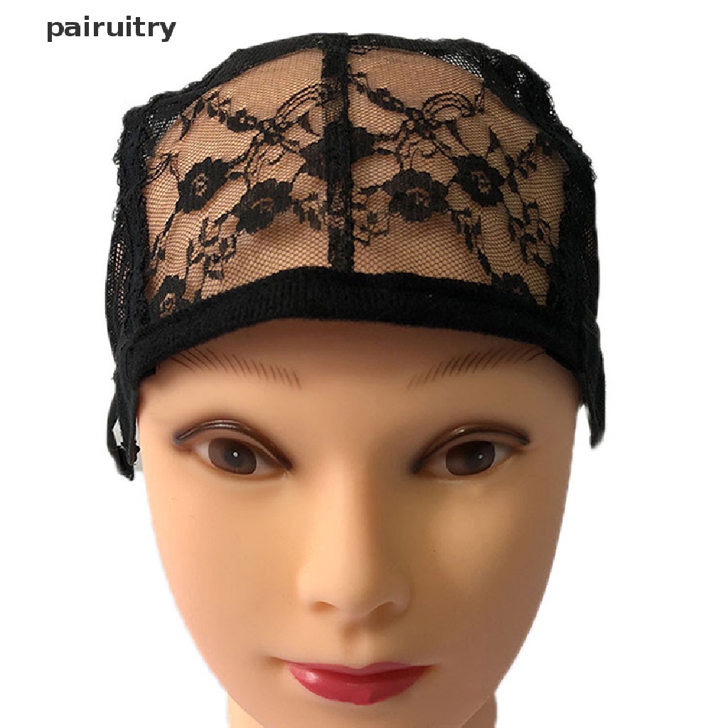 Prt Topi Jaring Mesh Lace Adjustable Untuk Membuat Wig Rambut Palsu PRT