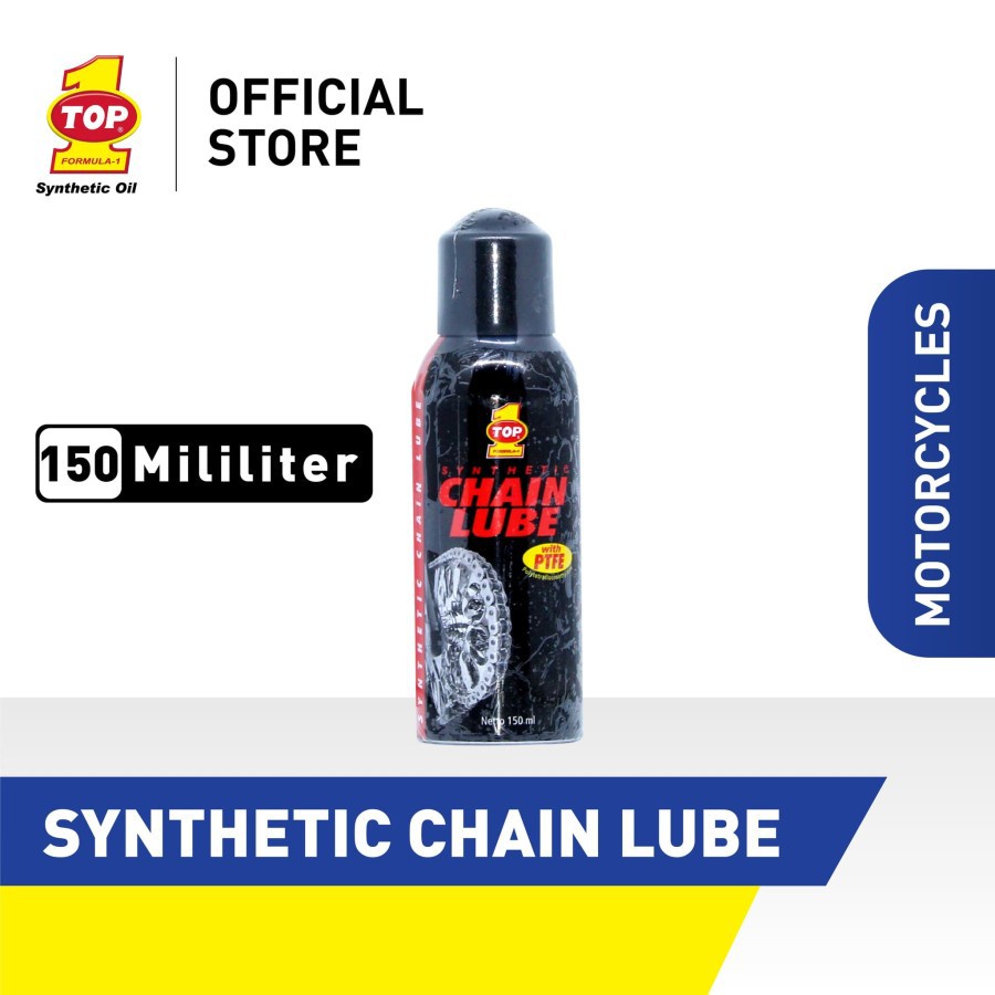 PELUMAS PEMBERSIH RANTAI SEPEDA MOTOR CHAINLUBE TOP 1 SYNTHETIC 150ML