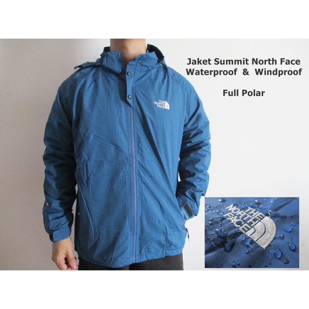 Jaket Gunung Summit Hiking Touring Motor North Face Waterproof Bolak Balik Murah